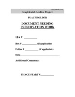 1.16 Placeholder- Document Needing Preservation Work